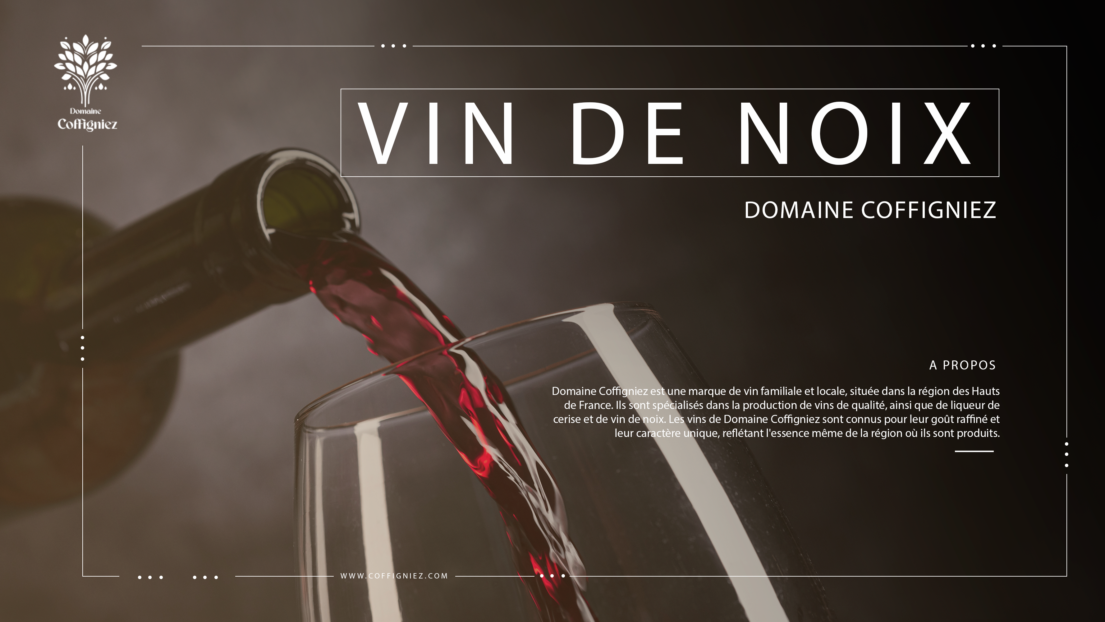 Banner pour le vin de noix